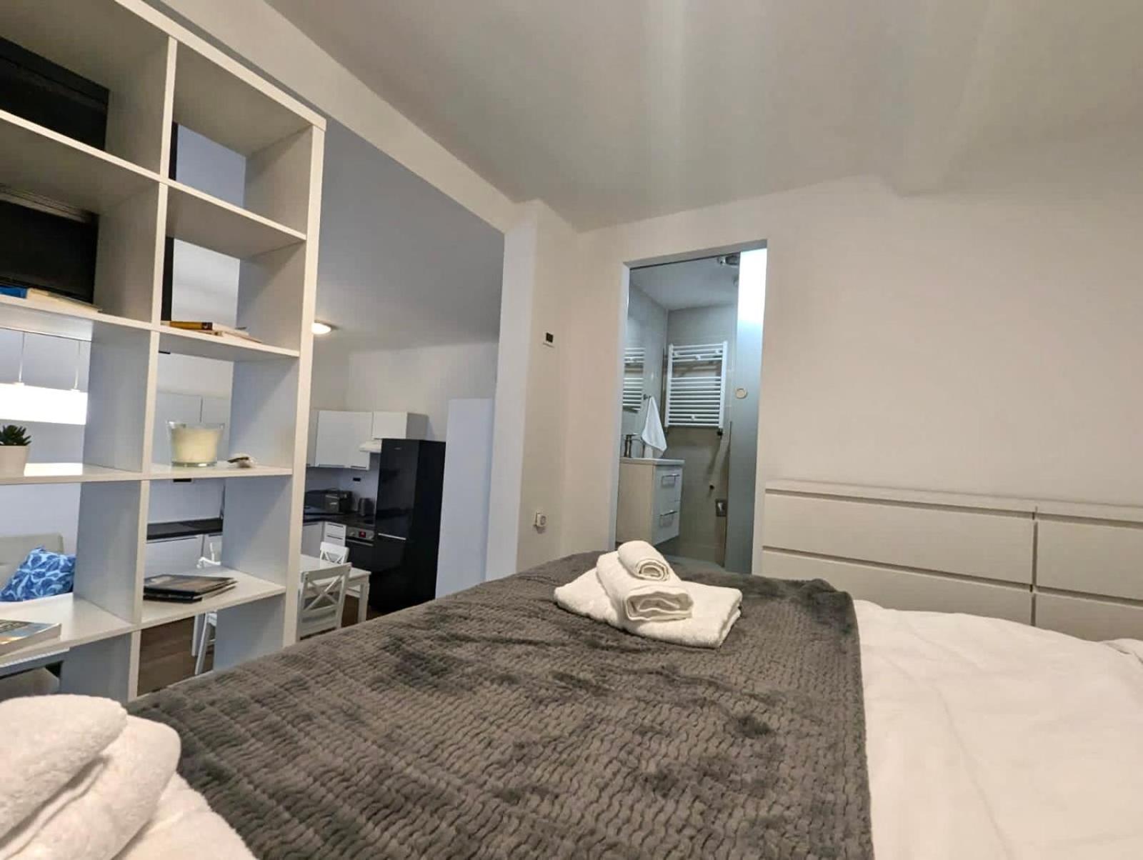 Fantabulous Downtown Abode W King Bed, 65" Tv, Washer And Tumble Dryer Zágráb Kültér fotó